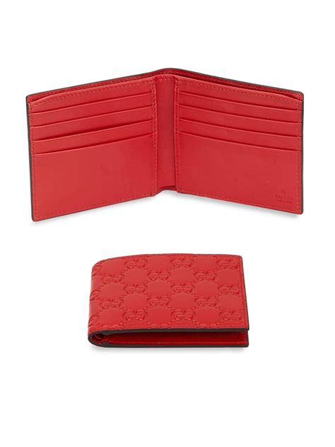 red wallet gucci with strap|Gucci signature wallet red.